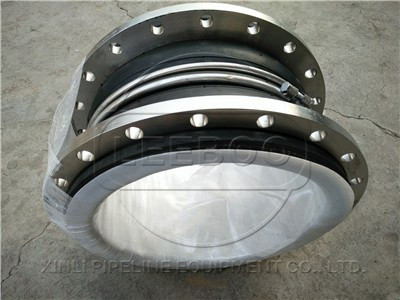 大口徑雙球體襯四氟<a href=http://www.xyrs.com.cn target=_blank class=infotextkey>橡膠軟接頭</a>